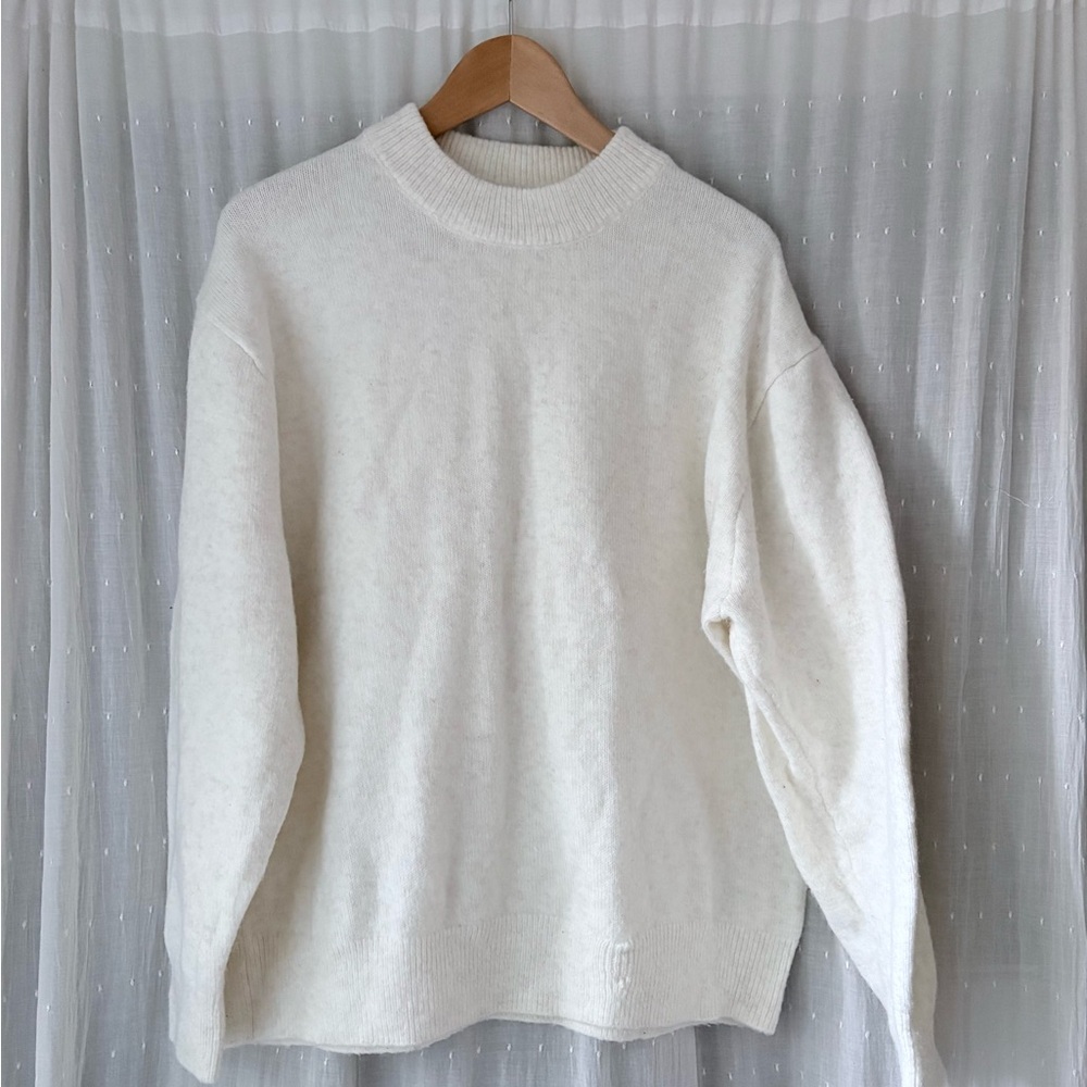 H&M Relaxed Fit Cream Sweater